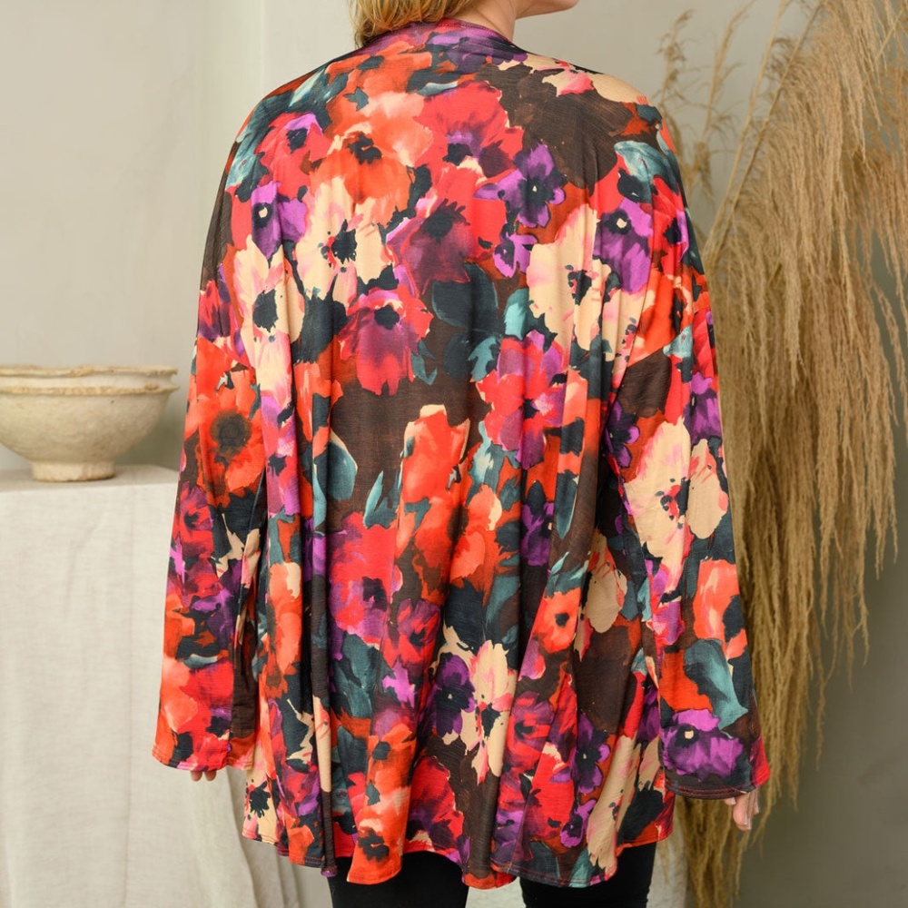 Floral Print Cardigan - Picture 2 of 5